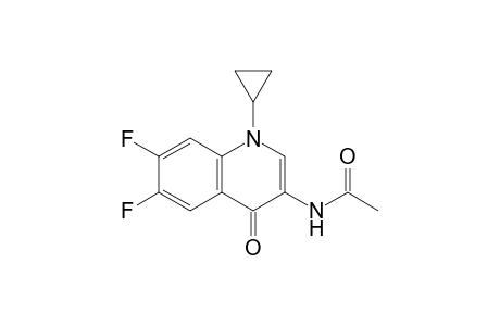 N-(1-cyclopropyl-6,7-difluoro-4-keto-3-quinolyl)acetamide