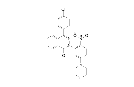 4-(4-chlorophenyl)-2-[5-(4-morpholinyl)-2-nitrophenyl]-1(2H)-phthalazinone