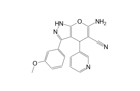 6-amino-3-(3-methoxyphenyl)-4-(3-pyridinyl)-1,4-dihydropyrano[2,3-c]pyrazole-5-carbonitrile
