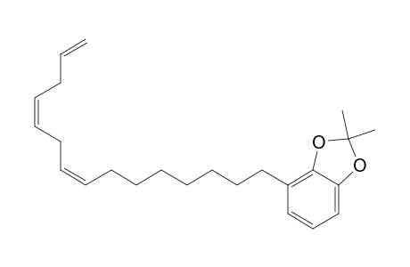 1,3-Benzodioxole, 2,2-dimethyl-4-(8,11,14-pentadecatrienyl)-, (Z,Z)-