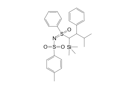 S-Phenyl-S-(1-trimethylsilyl-2-phenyl-3-methyl)butyl-N-(toluene-p-sulfonyl)sulfoximine