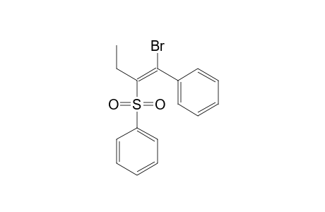 (E)-1-Bromo-1-phenyl-2-(benzenesulfonyl)but-1-ene