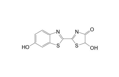 4(5H)-Thiazolone, 5-hydroxy-2-(6-hydroxy-2-benzothiazolyl)-