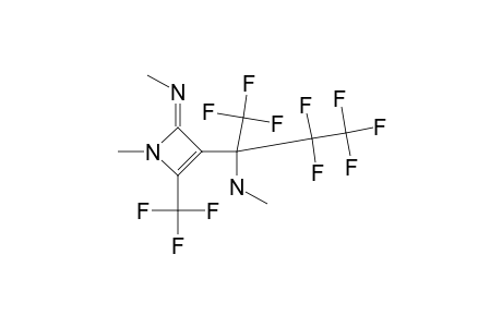 3-(1-METHYLAMINO-1-TRIFLUOROMETHYLPERFLUOROPROPYL)-4-METHYLIMINO-2-TRIFLUOROMETHYL-2-AZETINE