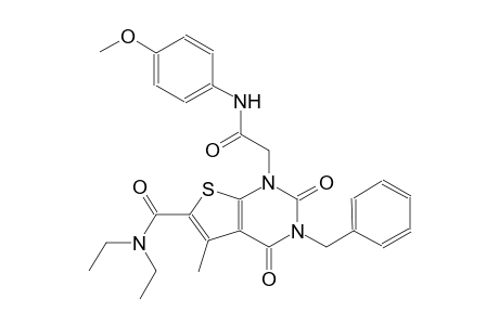 thieno[2,3-d]pyrimidine-1-acetamide, 6-[(diethylamino)carbonyl]-1,2,3,4-tetrahydro-N-(4-methoxyphenyl)-5-methyl-2,4-dioxo-3-(phenylmethyl)-