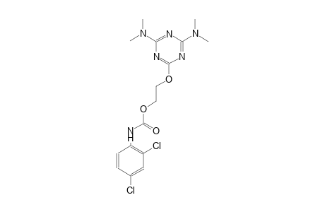 2-{[4,6-bis(dimethylamino)-1,3,5-triazin-2-yl]oxy}ethyl 2,4-dichlorophenylcarbamate