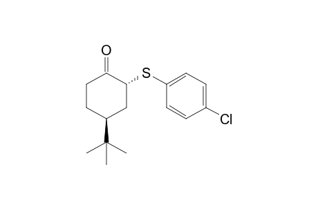 (trans)-4-tert-Butyl-2-(4-chlorophenylsulfanyl)cyclohexanone