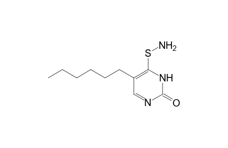 6-(aminothio)-5-hexylpyrimidin-2(1H)-one