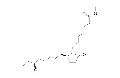 2-(6'-CARBOMETHOXYHEXYL)-3-(E-1''-OCTEN-6''-OLYL)-CYCLOPENTANONE