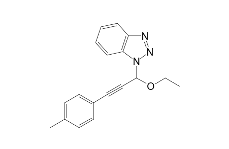 1-[1-ethoxy-3-(4-methylphenyl)prop-2-ynyl]benzotriazole