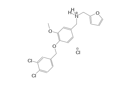 2-furanmethanaminium, N-[[4-[(3,4-dichlorophenyl)methoxy]-3-methoxyphenyl]methyl]-, chloride