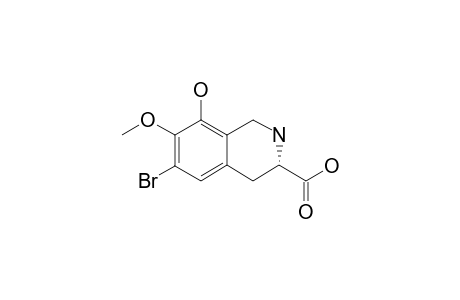 (3S)-6-bromo-8-hydroxy-7-methoxy-1,2,3,4-tetrahydroisoquinoline-3-carboxylic acid