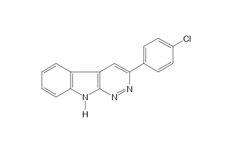 3-(p-CHLOROPHENYL)-9H-PYRIDAZINO[3,4-b]INDOLE