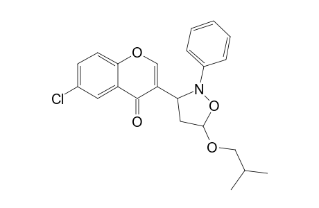 exo-6-Chloro-3-(5-i-butoxy-2-phenyloxazolidin-3-yl)benzopyran-4-one