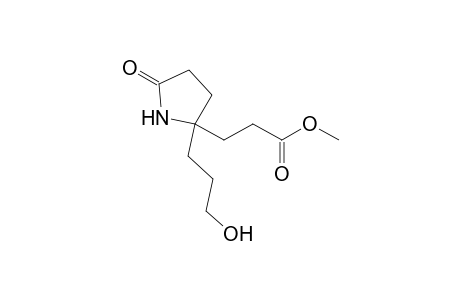 Methyl 3-[2-(3-hydroxypropyl)-5-oxo-2-pyrrolidinyl]propanoate