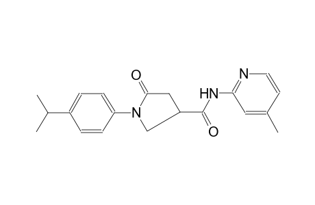 1-(4-Isopropyl-phenyl)-5-oxo-pyrrolidine-3-carboxylic acid (4-methyl-pyridin-2-yl)-amide