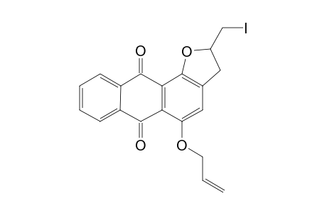 2-iodomethyl-5-(prop-2'-enyloxy)-2,3-dihydroanthra[1,2-b]furan-6,11-dione
