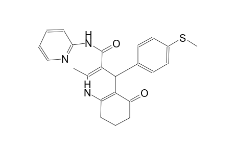 2-methyl-4-[4-(methylsulfanyl)phenyl]-5-oxo-N-(2-pyridinyl)-1,4,5,6,7,8-hexahydro-3-quinolinecarboxamide
