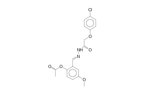 N'-(2-acetoxy-5-methoxybenzylidene)-2-(4-chlorophenoxy)acethydrazide