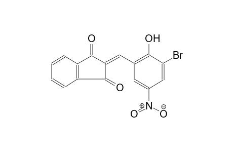 1H-indene-1,3(2H)-dione, 2-[(3-bromo-2-hydroxy-5-nitrophenyl)methylene]-