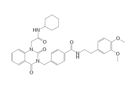 4-[(1-[2-(cyclohexylamino)-2-oxoethyl]-2,4-dioxo-1,4-dihydro-3(2H)-quinazolinyl)methyl]-N-[2-(3,4-dimethoxyphenyl)ethyl]benzamide