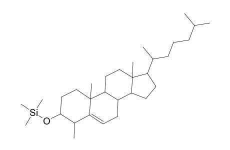 Silane, trimethyl[(4.beta.-methylcholesteryl)oxy]-