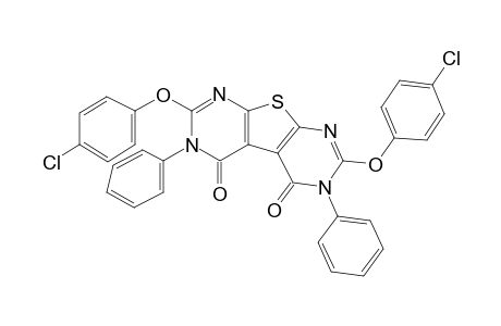 2,7-Di(4-chlorophenyloxy)-3,6-di(phenyl)thieno[2,3-d:5,4-d']dipyrimidine-4,5(3H,6H)-dione