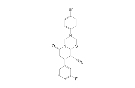 2H,6H-pyrido[2,1-b][1,3,5]thiadiazine-9-carbonitrile, 3-(4-bromophenyl)-8-(3-fluorophenyl)-3,4,7,8-tetrahydro-6-oxo-