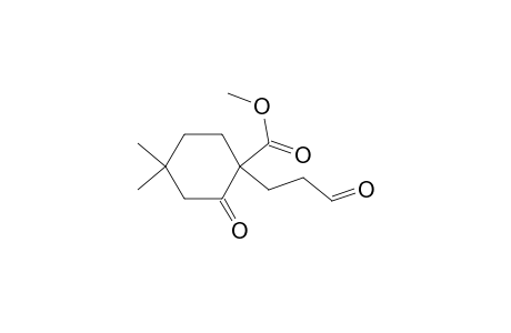 2-keto-1-(3-ketopropyl)-4,4-dimethyl-cyclohexanecarboxylic acid methyl ester