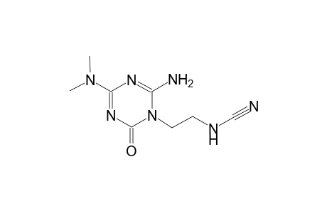 2-(2-amino-4-(dimethylamino)-6-oxo-1,3,5-triazin-1(6H)-yl)ethylcyanamide