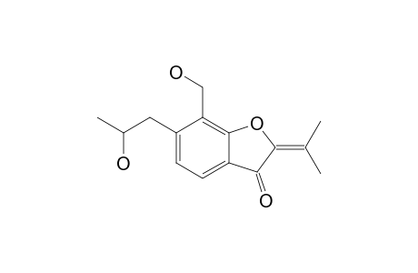 USTUSORANE_A;7-HYDROXYMETHYL-6-(2-HYDROXYPROPYL)-2-(PROPAN-2-YLIDENE)-BENZOFURAN-3-(2-H)-ONE