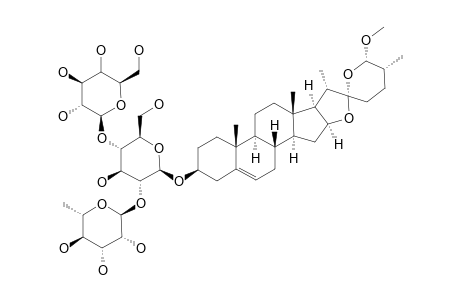 (25R,26R)-26-METHOXYSPIROST-5-EN-3-BETA-OL-3-O-[O-ALPHA-L-RHAMNOPYRANOSYL-(1->2)-O-[BETA-D-GLUCOPYRANOSYL-(1->4)]-BETA-D-GLUCOPYRANOSIDE]