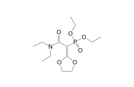 [(N,N-DIETHYLCARBAMOYL)-(1,3-DIOXOLAN-2-YLIDEN)-METHYL]-PHOSPHONIC-ACID-DIETHYLESTER