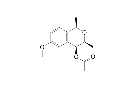 rel-(1R,3S,4S)-4-Acetoxy-6-methoxy-1,3-dimethyl-2-benzopyran