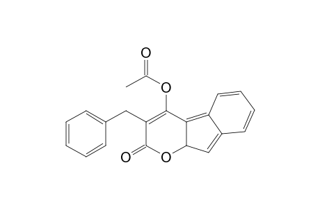 Indeno[2,1-b]pyran-3(5H)-one, 1-(acetyloxy)-2-(phenylmethyl)-