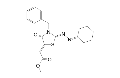 (Z)-Methyl 2-[(Z)-3???benzyl-2-(cyclohexylidenehydrazono)-4-oxothiazolidin-5-ylidene]acetate