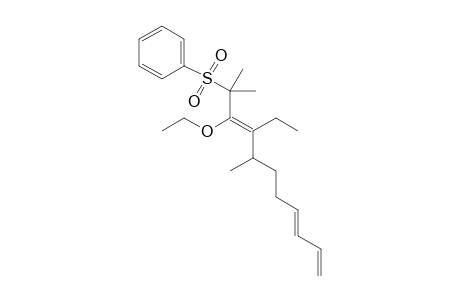 2-Ethoxy-3-ethyl-1,1,4-trimethyl-1-(phenylsulfonyl)-2(E),7(E),9-decatriene