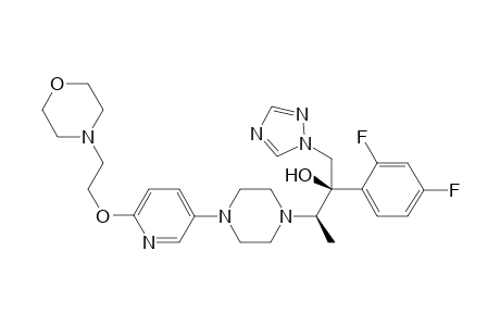 (2R,3R)-2-(2,4-difluorophenyl)-3-(4-(6-(2-morpholinoethoxy)pyridin-3-yl)piperazin-1-yl)-1-(1H-1,2,4-triazol-1-yl)butan-2-ol