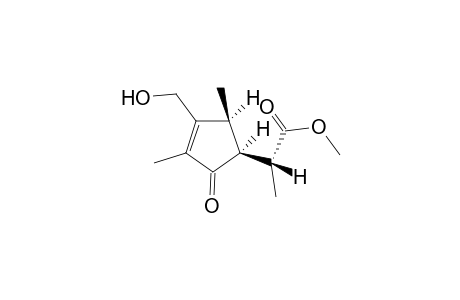 Methyl 2-[3-(-Hydroxymethyl)-2,4-dimethyl-1-oxocyclopent-5-yl]propanoate