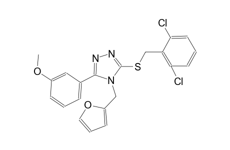 3-[(2,6-dichlorobenzyl)sulfanyl]-4-(2-furylmethyl)-5-(3-methoxyphenyl)-4H-1,2,4-triazole