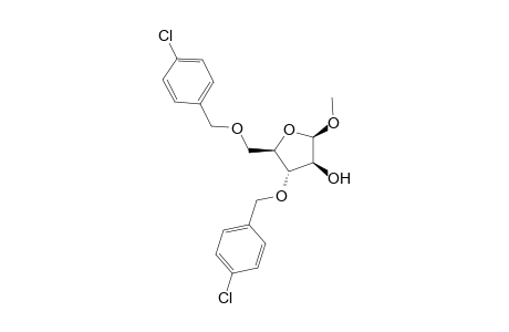 .beta.-D-Arabinofuranoside, methyl 3,5-bis-O-[(4-chlorophenyl)methyl]-