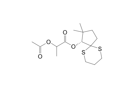 (R)-(-)-8,8-Dimethyl-1,5-dithiaspiro[5.4]dec-7-yl 2-acetoxypropanoate