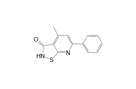 4-Methyl-6-phenyl-3-isothiazolo[5,4-b]pyridinone