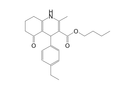 butyl 4-(4-ethylphenyl)-2-methyl-5-oxo-1,4,5,6,7,8-hexahydro-3-quinolinecarboxylate