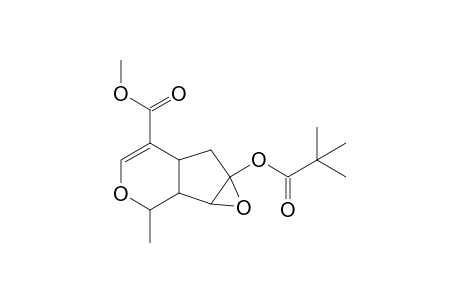 2-Methyl-8-[(t-butyl)carbonyloxy]-5-(methoxycarbonyl)-8,9-epoxy-3-oxabicyclo[4.3.0]non-4-ene