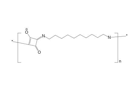 Poly[Azi-decazamer-alt-quadratyl(1,3)amer]; polyamide from 1,10-diaminodecane and 1,3-quadratic acid; poly(squarylamide), aliphatic