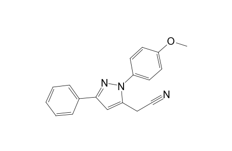5-Cyanomethyl-1-(4-methoxyphenyl)-3-phenylpyrazole