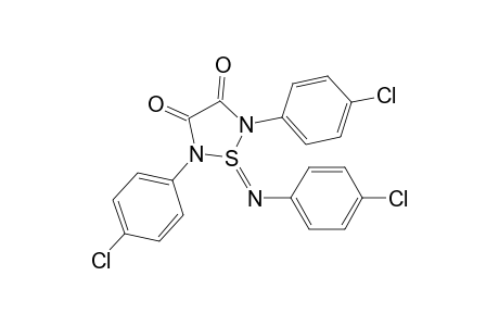 2,5-bis(4-chlorophenyl)-1-(4-chlorophenyl)imino-1,2,5-thiadiazolidine-3,4-dione