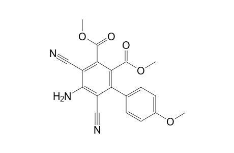 Dimethyl 4-amino-3,5-dicyano-6-(p-methoxyphenyl)-phthalate