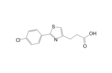 4-Thiazolepropanoic acid, 2-(4-chlorophenyl)-